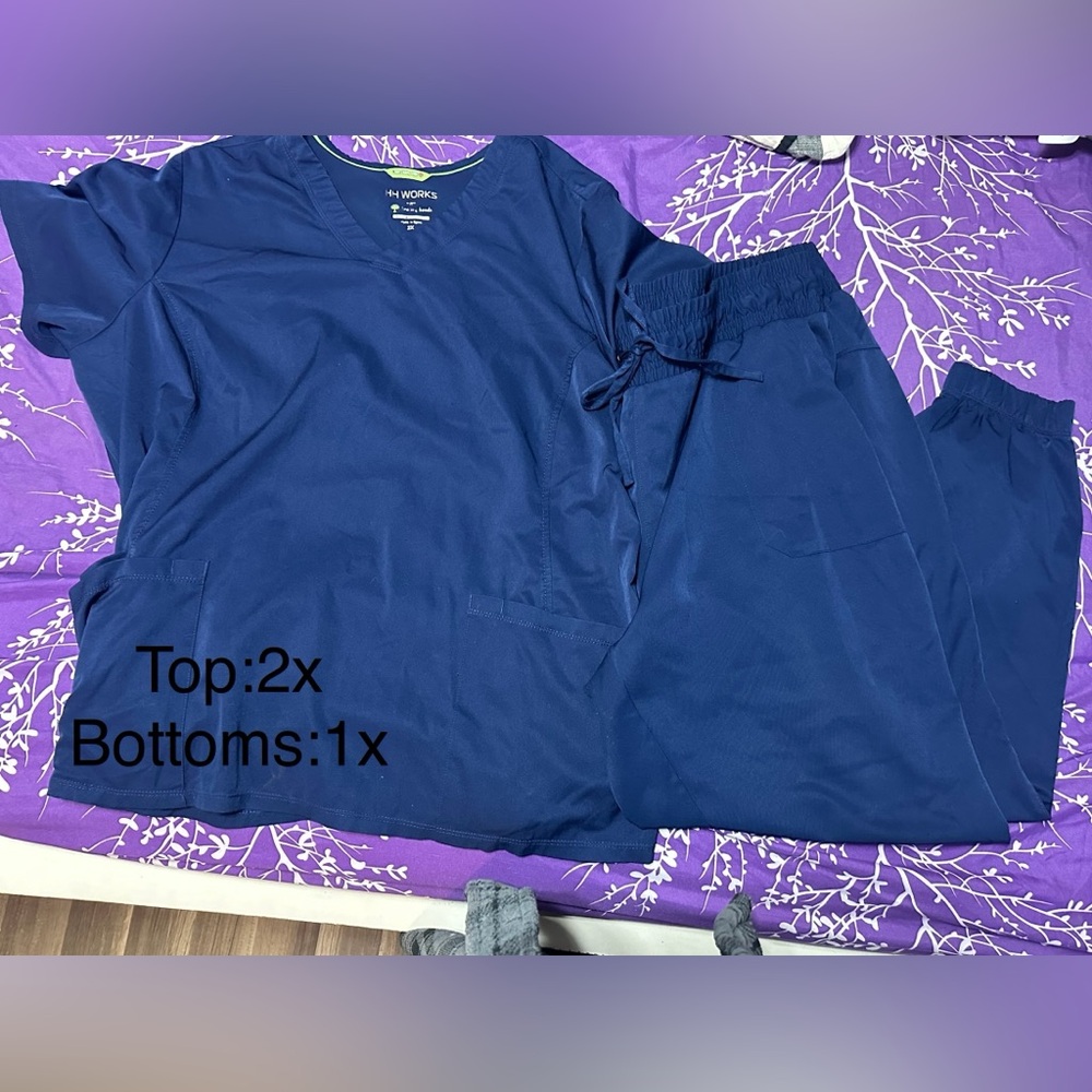 Navy HH Works scrub set